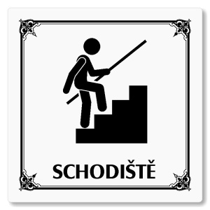 Schodiště, 148x148mm, bílá, Nebraska